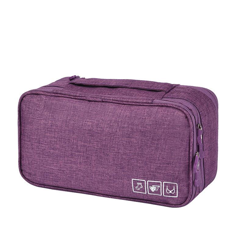 Travel Makeup Bags Women Multi-function 3-shelf Underwear Storage Bag - amazitshop