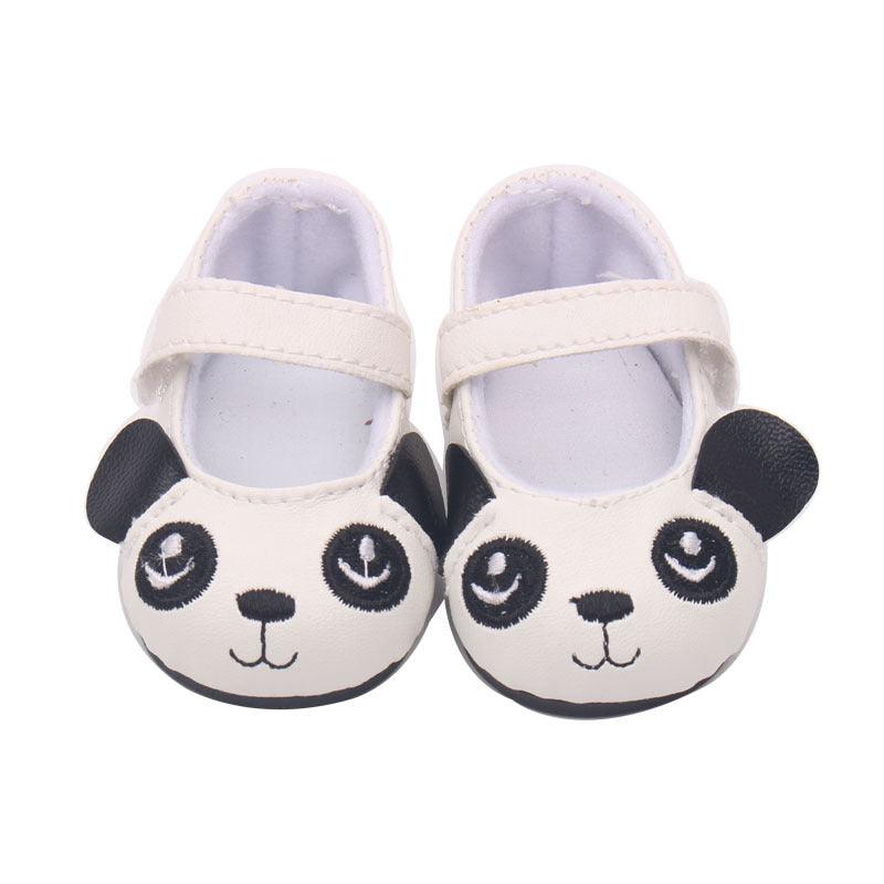 18-inch American Girl Children's Shoes Panda Flat Shoes Toy Accessories Doll Clothes Hot Sale Doll Accessories - amazitshop