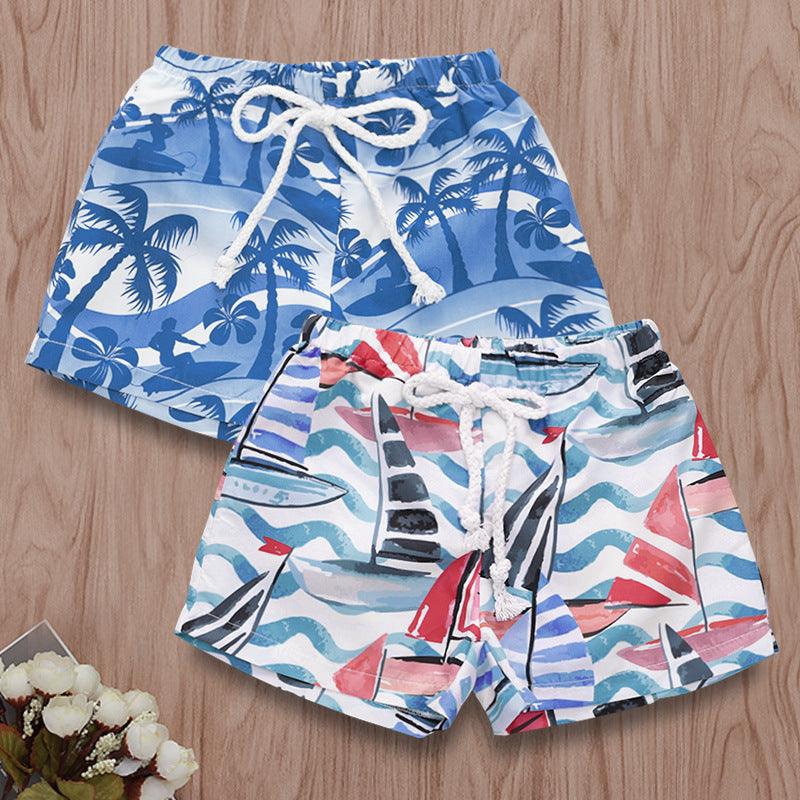 Hawaiian Style Beach Print Beach Pants - amazitshop