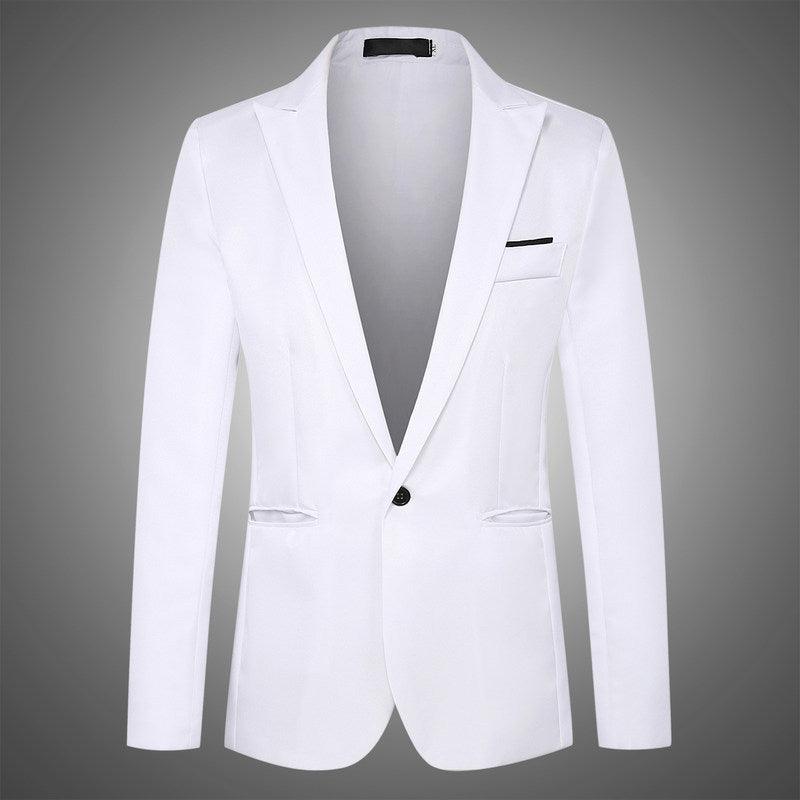 Fashion Simple Slim Young Men's Suit Jacket - amazitshop