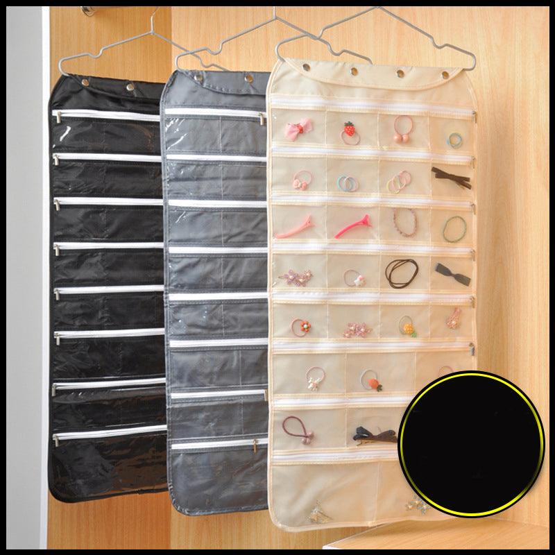 Wardrobe Hanging Type Double Sided Zipper Storage Bag - amazitshop
