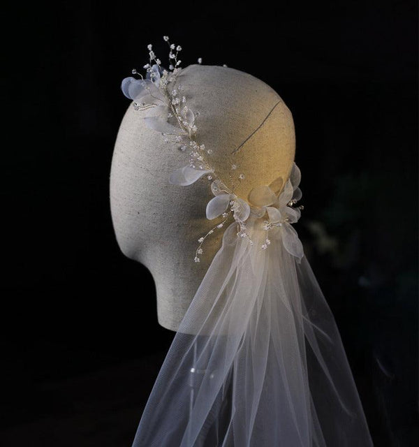 Bridal wreath veil wedding dress accessories - amazitshop