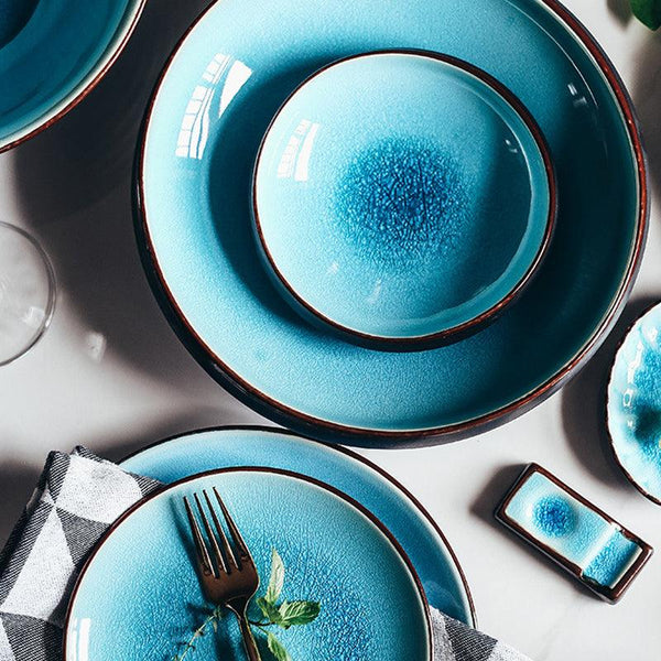 Japanese Creative Ceramic Tableware Plate Dish Plate Set - amazitshop