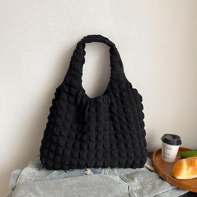 Cute Pleated Puff Shouder Bag Women Large-capacity Cloud Armpit Bag Winter Fashion Handbags Girls - amazitshop