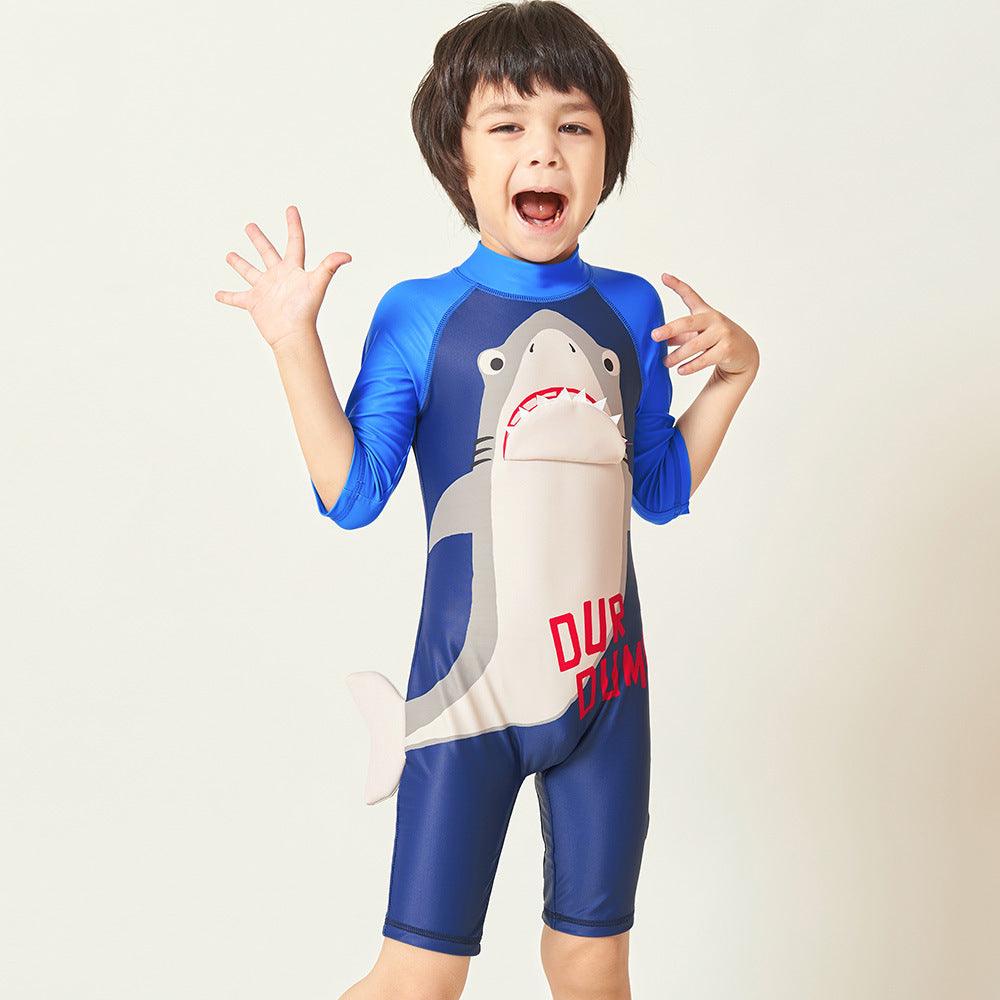 Boy Student Baby One Piece Swimsuit Surf Suit - amazitshop