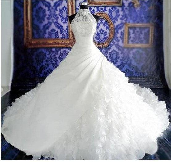 Wedding Dress Wholesale, Wedding High-end Wedding Dress With Big Tail - amazitshop