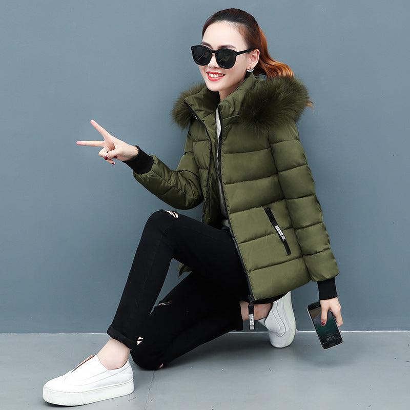 Winter padded jacket students short down padded jacket - amazitshop