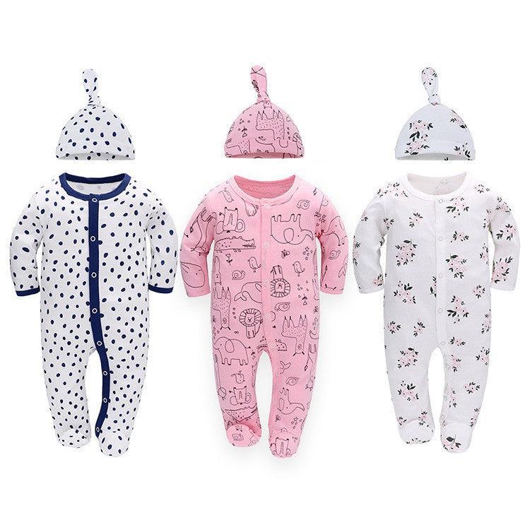 Baby Fashion Simple Long-sleeved Jumpsuit Set - amazitshop