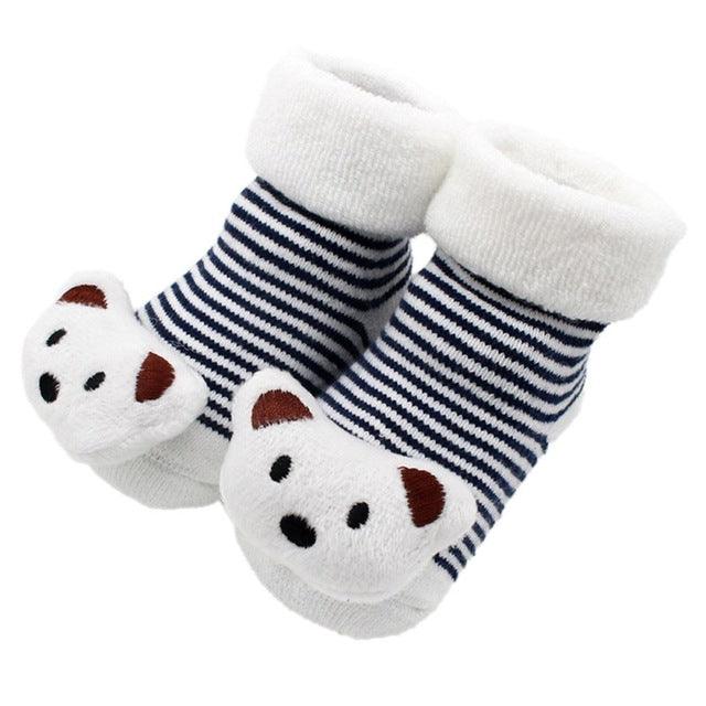 Stitching doll socks baby baby floor socks - amazitshop