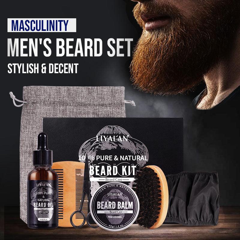 Beard Growth Kit For Men Hair Enhancer Thicker Mustache Grooming - amazitshop