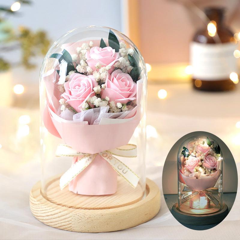 Bouquet Glass Cover Christmas Gift - amazitshop