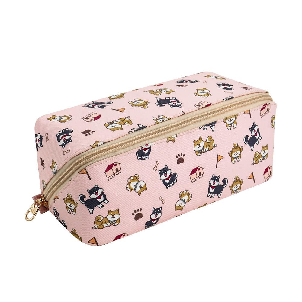 Cute Dog Pets Print Cosmetic Bag Waterproof Makeup Bags Travel - amazitshop