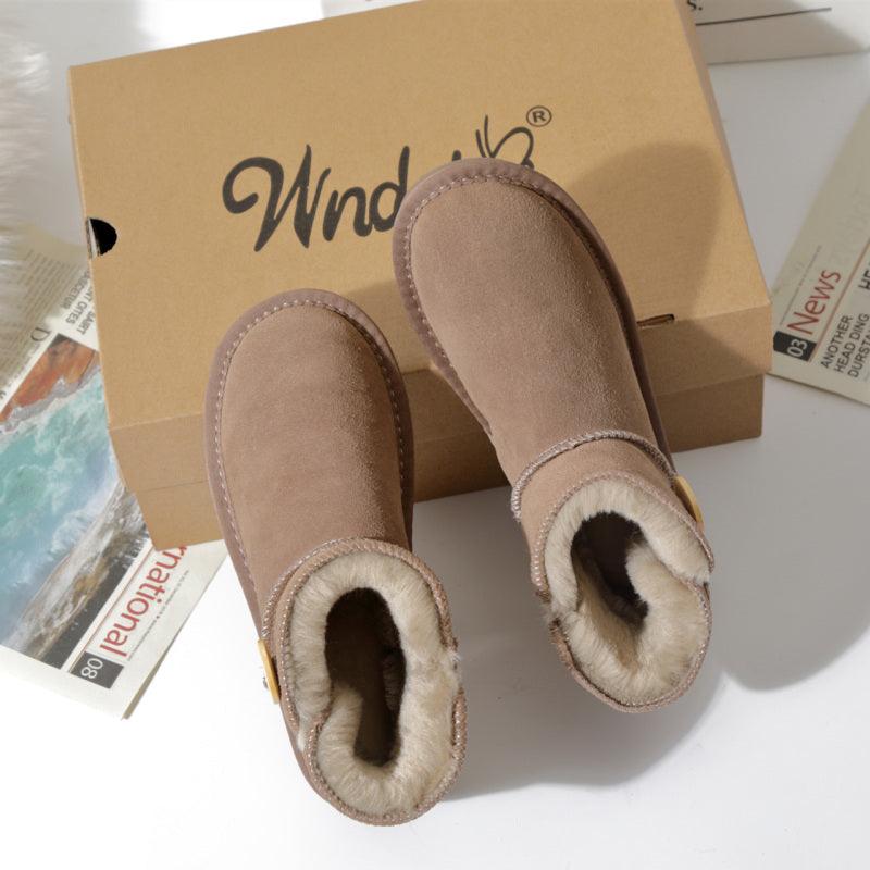 Winter Non-slip Bread Low Top Flat Cotton Shoes - amazitshop