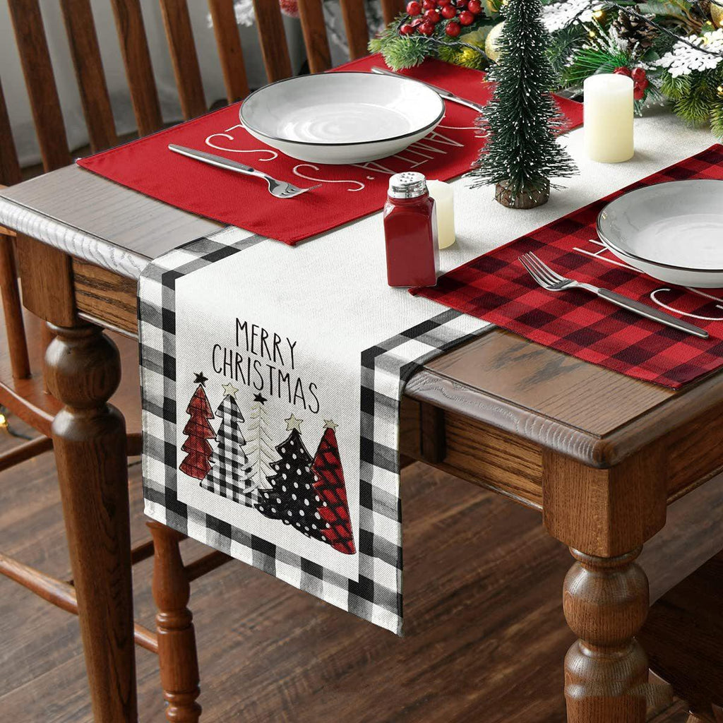American Fashion Linen Tablecloth Mat Christmas - amazitshop
