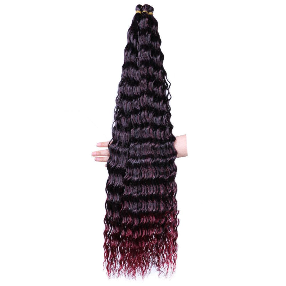 Chemical Fiber Wig Crochet Deep Curve 32inch - amazitshop