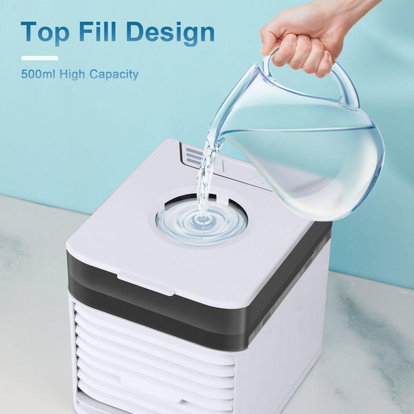 4 In 1 Personal Portable Cooler AC Air Conditioner Unit Air Fan Humidifier 4 In 1 Upgraded Portable Air Conditioner Cooling Fan 3 Speed Home Office Tent - amazitshop