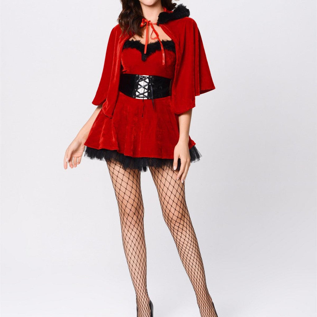 Christmas Women's Clothing Foreign Trade European And American Sexy Christmas Clothes Set Cosplay Costumes - amazitshop
