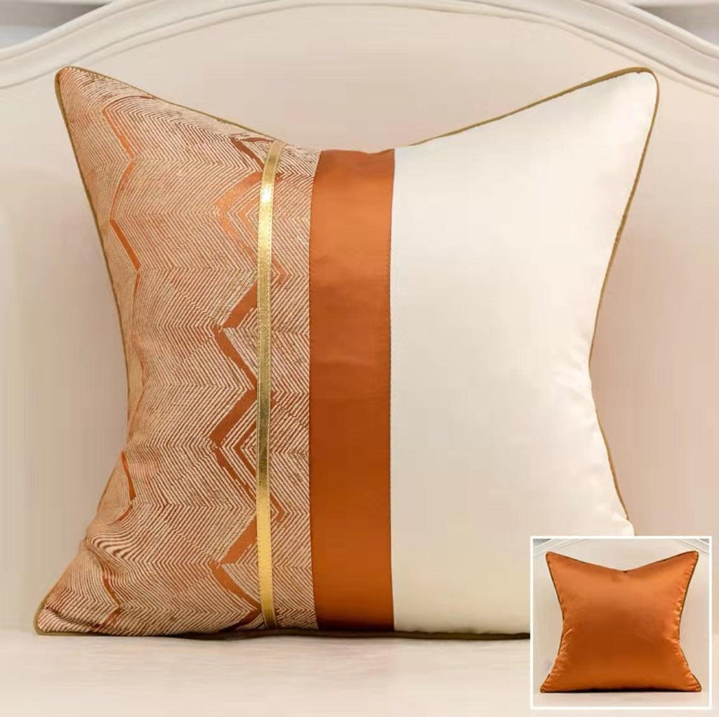 Home Fashion Splicing Pillow Cover Home Model Room Decoration - amazitshop