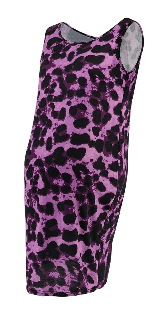 Leopard Dress Summer Sleeveless Pregnant Women - amazitshop