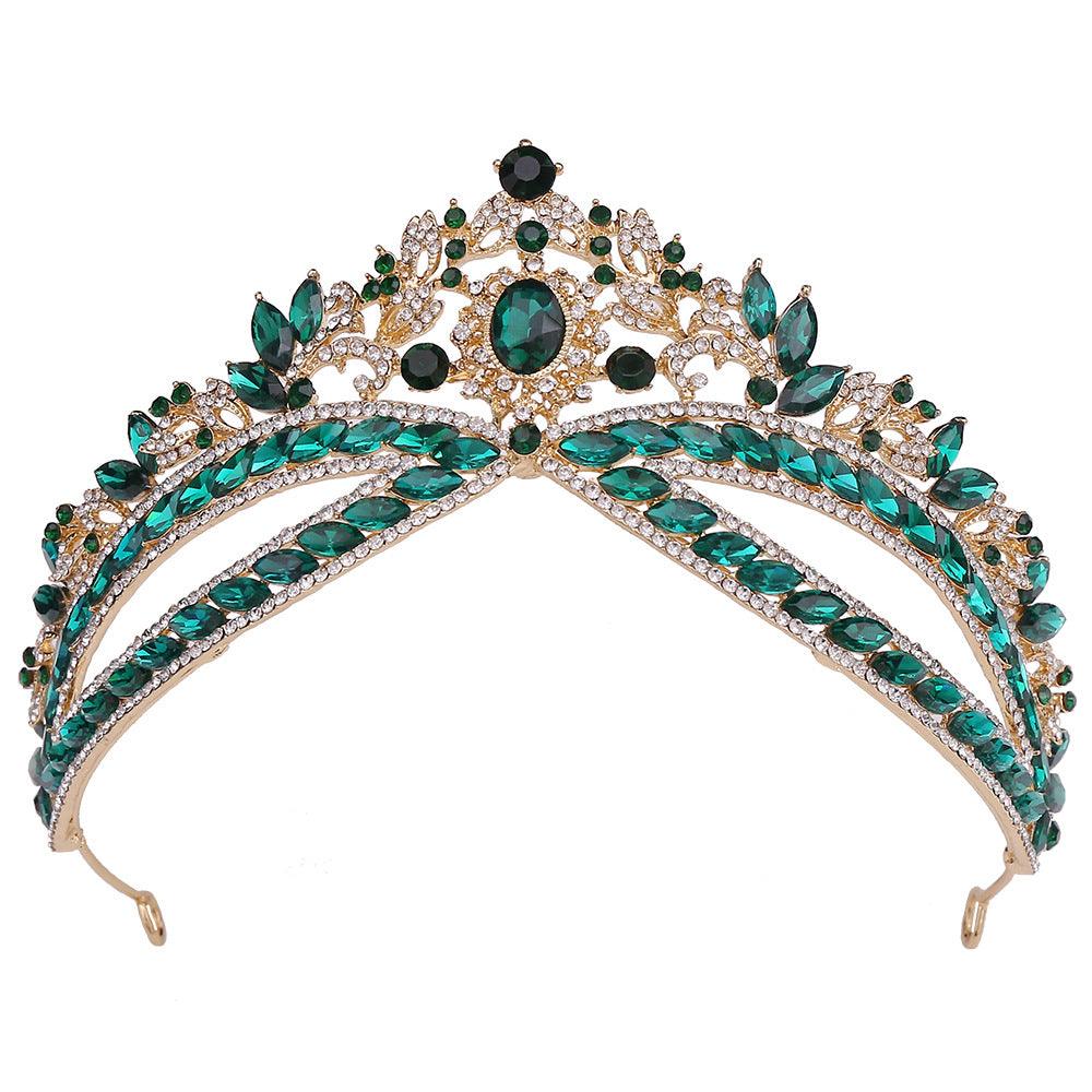 Wedding Crown Headdress Bridal Rhinestone Wedding Style Crown Accessories - amazitshop