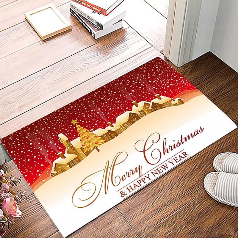 Simple Non-slip Christmas Printed Carpet In Front Of Home - amazitshop