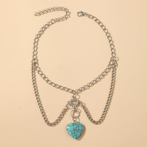 Creative Delicate Turquoise Body Chain Jewelry - amazitshop