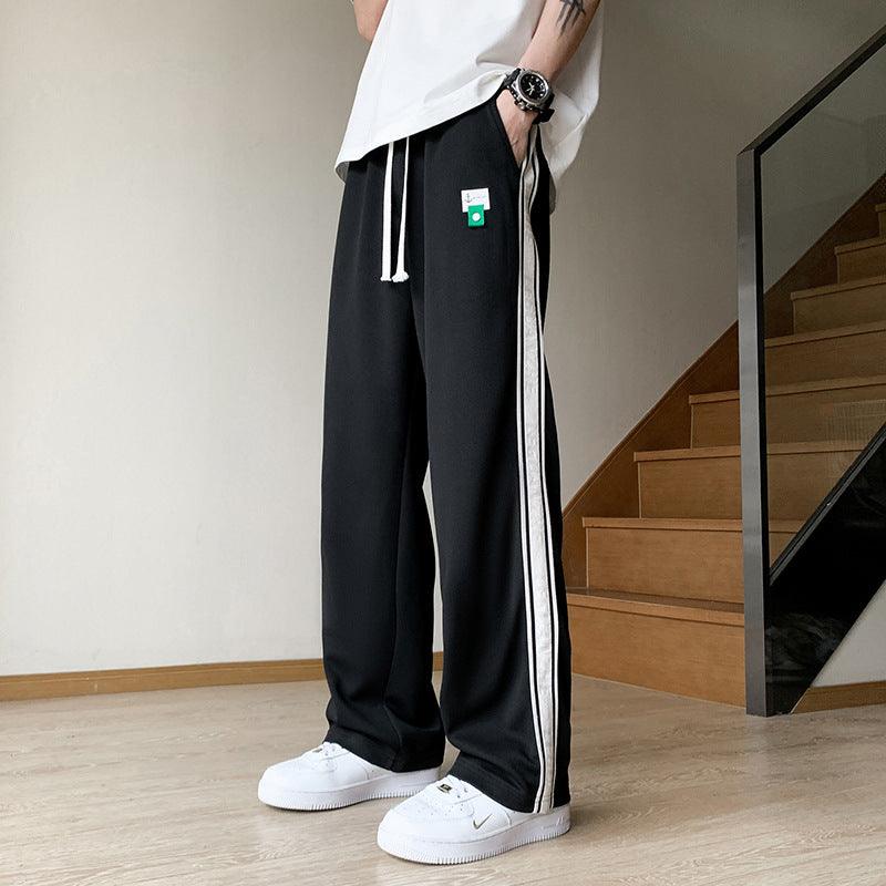 Sweatpants Men's Striped Fashion Straight Loose - amazitshop