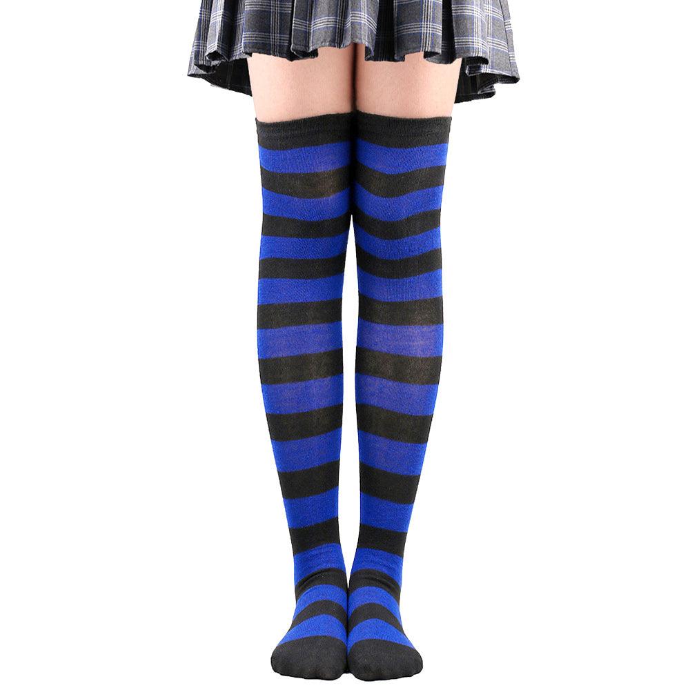 Striped Socks Hold-ups Women Over The Knee Halloween - amazitshop