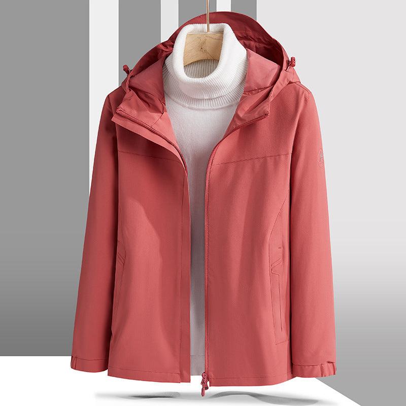 Plus Size Shell Jacket Windproof Waterproof Mountaineering Suit Coat - amazitshop