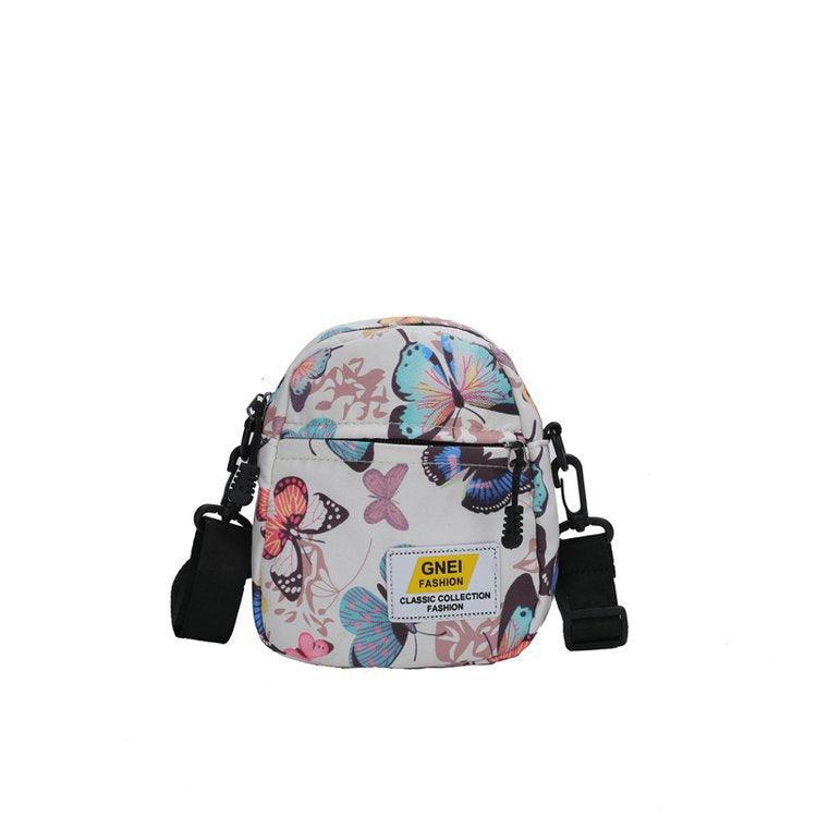 Spring And Summer Women's Bag Fashion Printed Nylon Fabric Travel Out Shoulder Crossbody - amazitshop