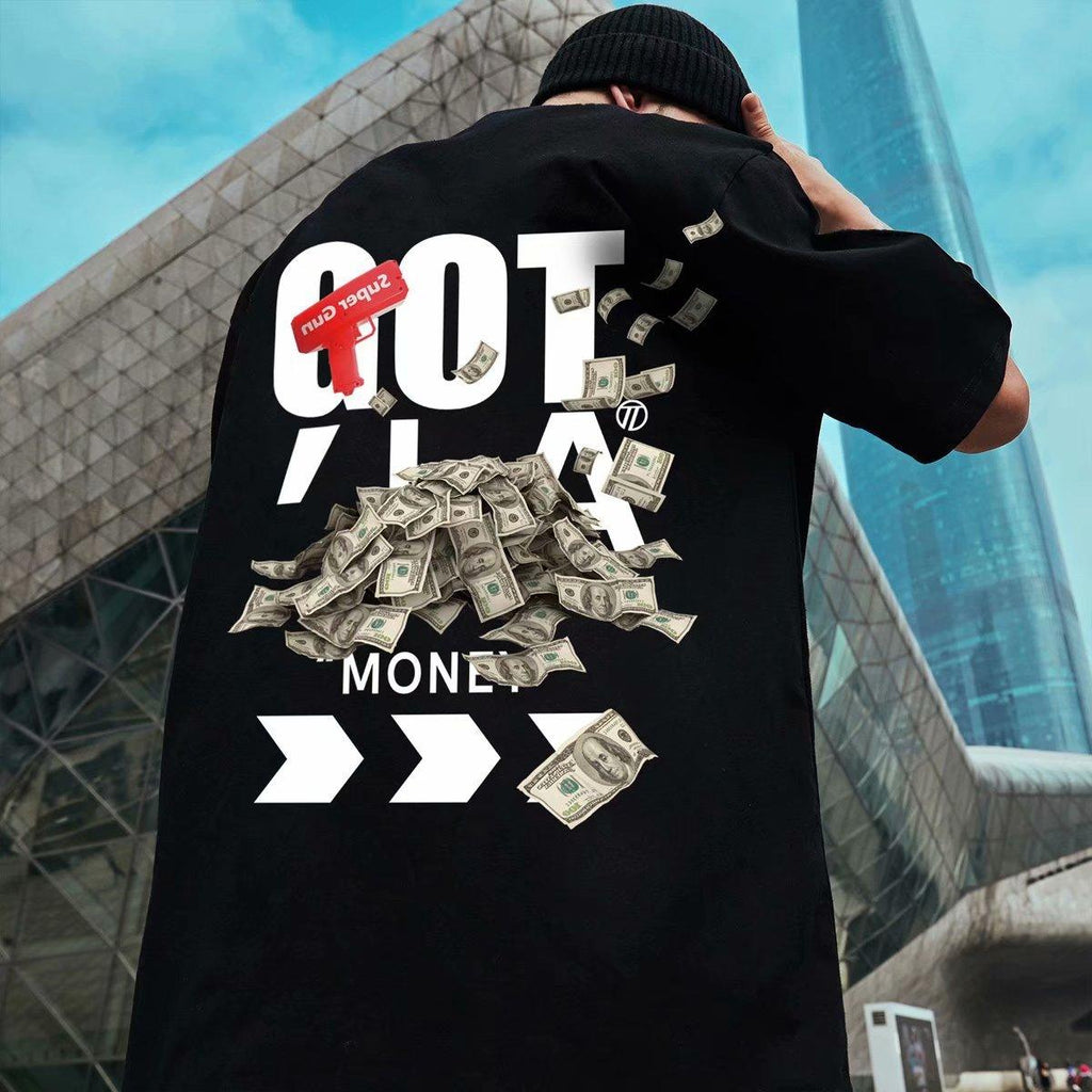 Hip-Hop Fashionable Brand Printed Short-sleeved T-shirt Men's Fashion - amazitshop