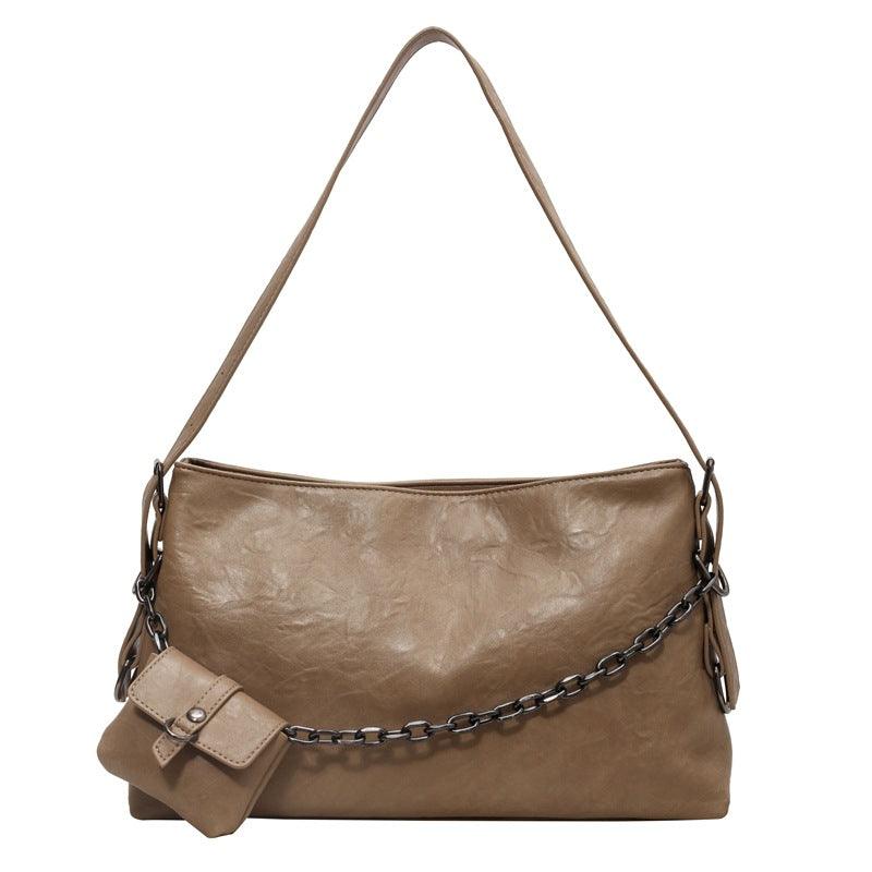 Women's Bags With Small Wallet Fashion Retro Chain Shoulder Bag - amazitshop