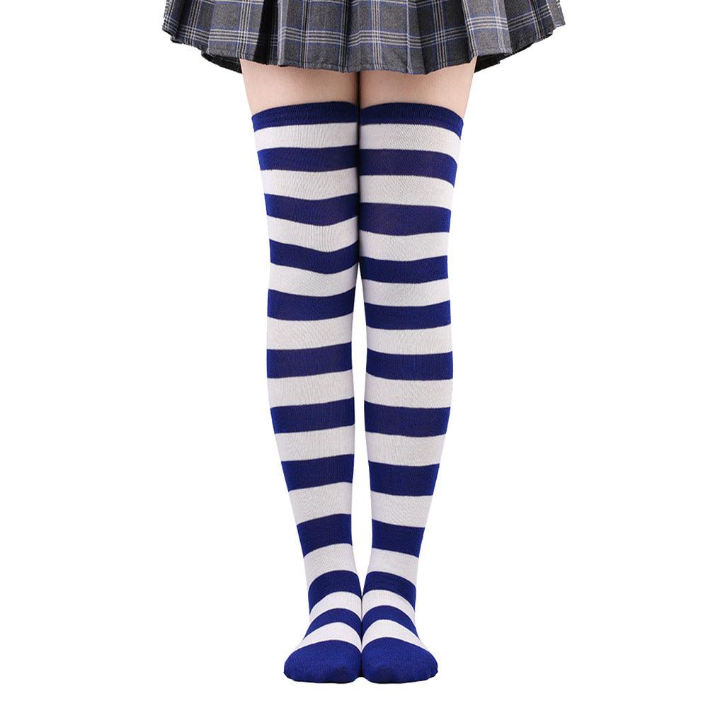 Striped Socks Hold-ups Women Over The Knee Halloween - amazitshop