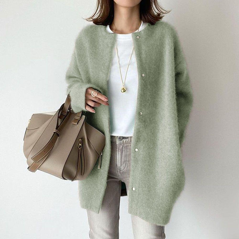 Soft Knitted Coat For Slimming Sense Of Design Women Cardigans Loose Jacket Autumn And Spring - amazitshop