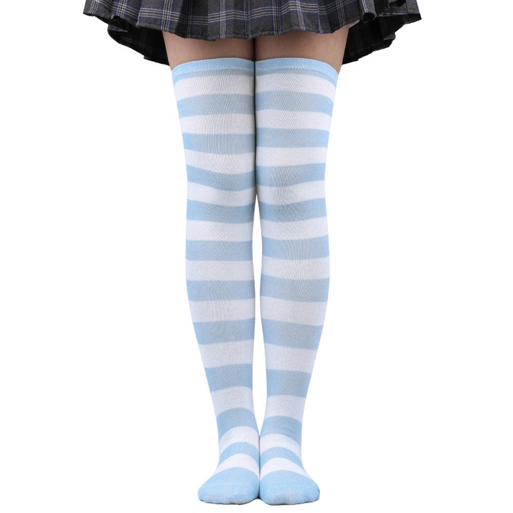 Striped Socks Hold-ups Women Over The Knee Halloween - amazitshop