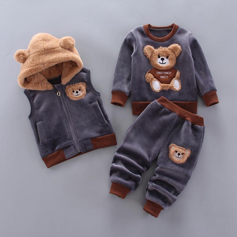 Boys And Girls Fashion Casual Three Pieces Set - amazitshop