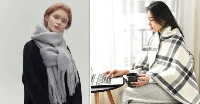 All-match Soft Glutinous Idle Style Thermal Long Scarf - amazitshop