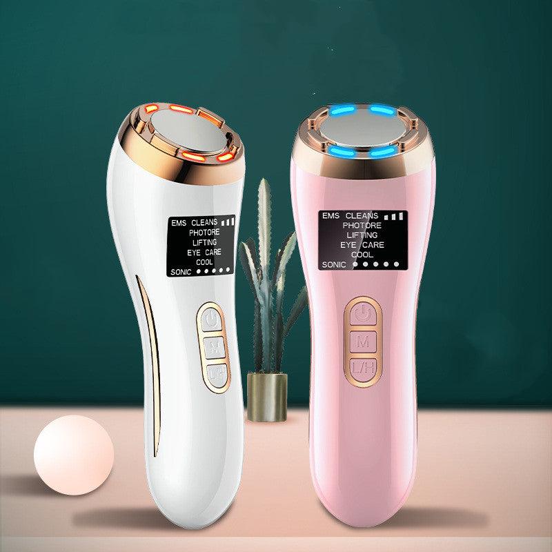 Radiofrecuencia Facial EMS Mesotherapy RF Radio Frequency Skin Tightening Rejuvenation Face Massager Neck Lifting Beauty Kit - amazitshop
