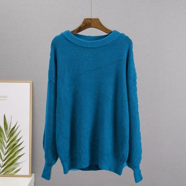 Warm Ladies Sweater Women Knitwear Knitted Sweaters - amazitshop