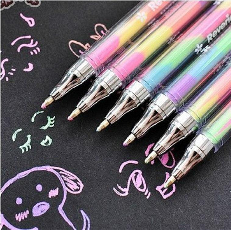 Stationery 6 Colors In One Watercolor Pen - amazitshop
