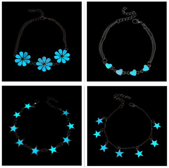 Real night glow bracelets Stars peach blossoms luminous bracelets bracelets - amazitshop