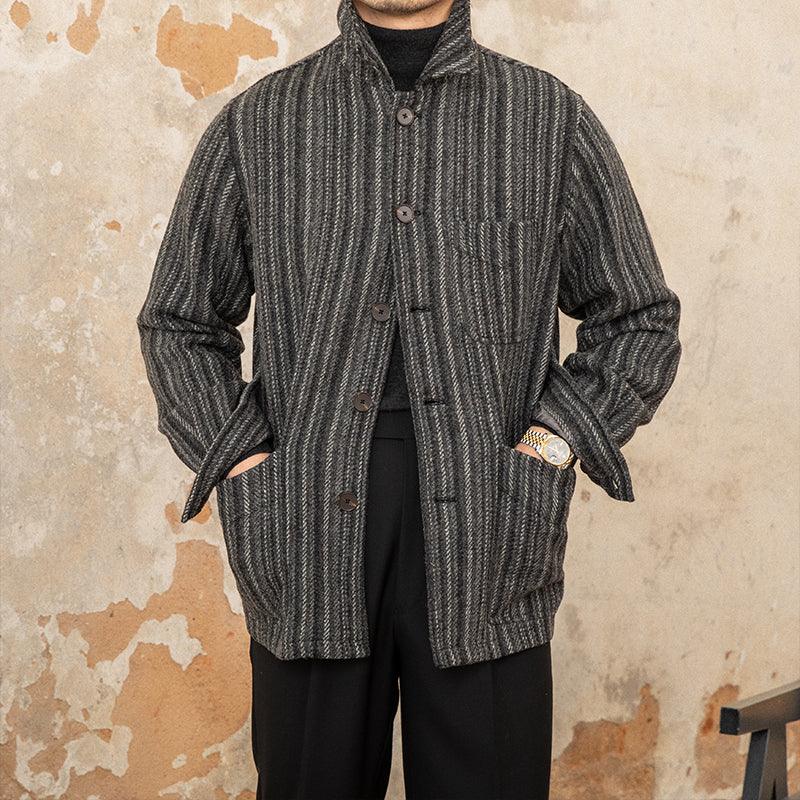 Men's All-in-one Striped Jacket Trend - amazitshop