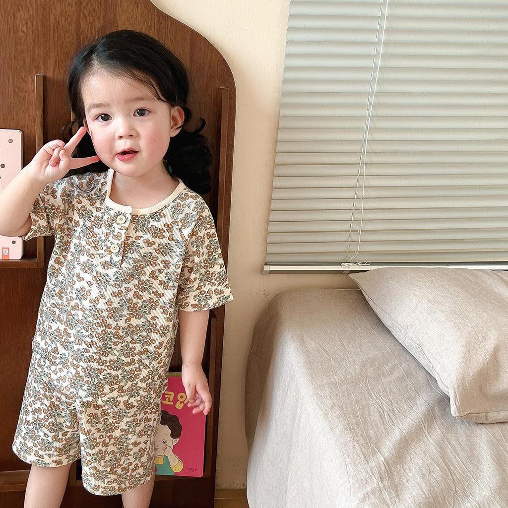 Children's Fashion Print Loungewear Pajamas Set - amazitshop