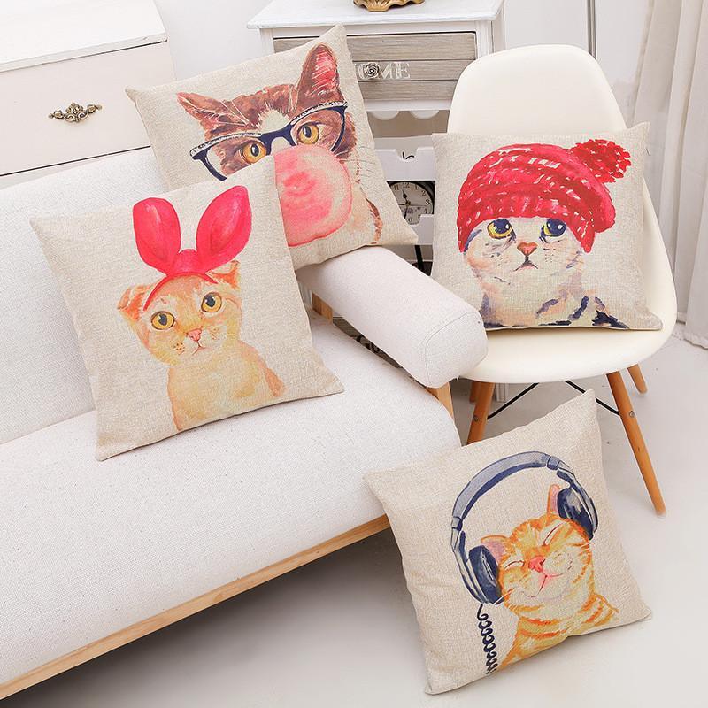 ADORABLE CAT PILLOW COVERS - Amazitshop