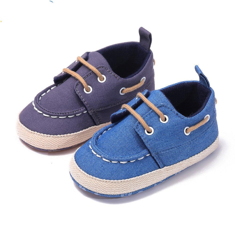 Canvas Shoes Boys Baby Peas Soft-soled Non-slip Toddler Shoes - amazitshop