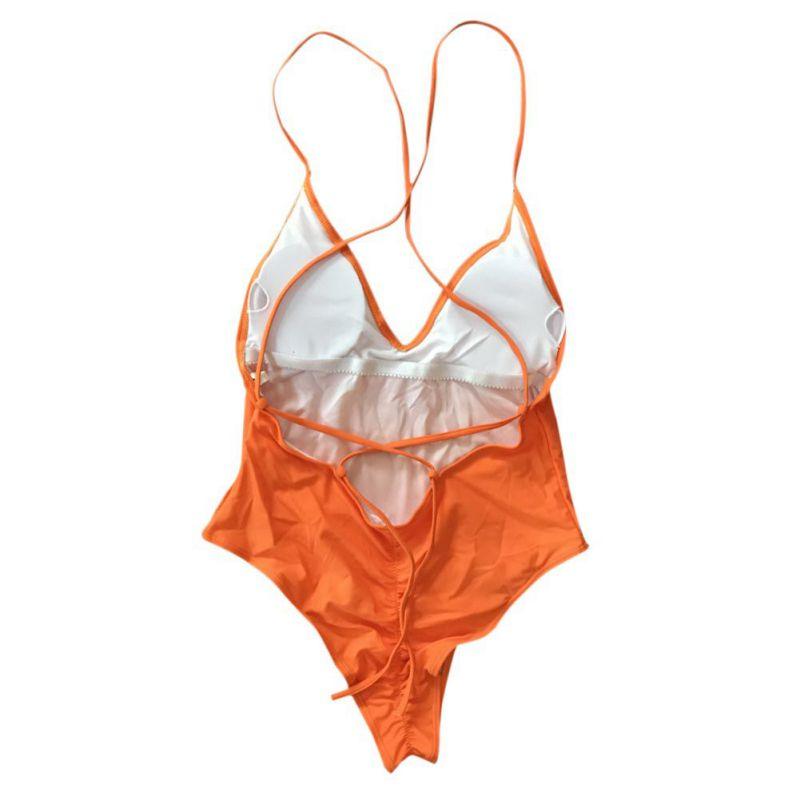 AliExpress Explosion models Bikini New Solid Color Siamese Swimwear Women Sexy Bikini Multicolor Swimwear - Amazitshop
