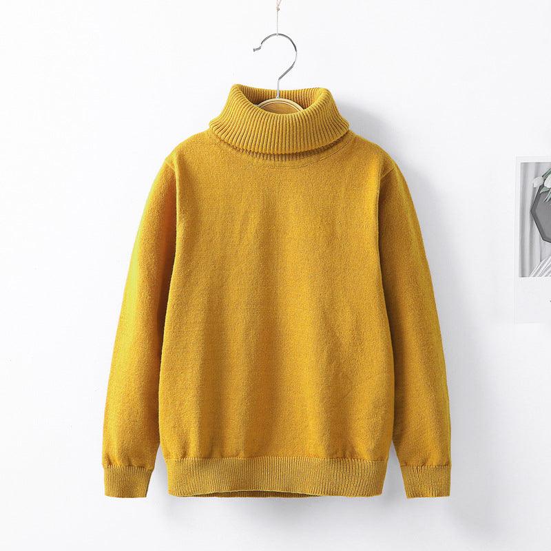 Autumn and winter high collar children's knitwear - Amazitshop