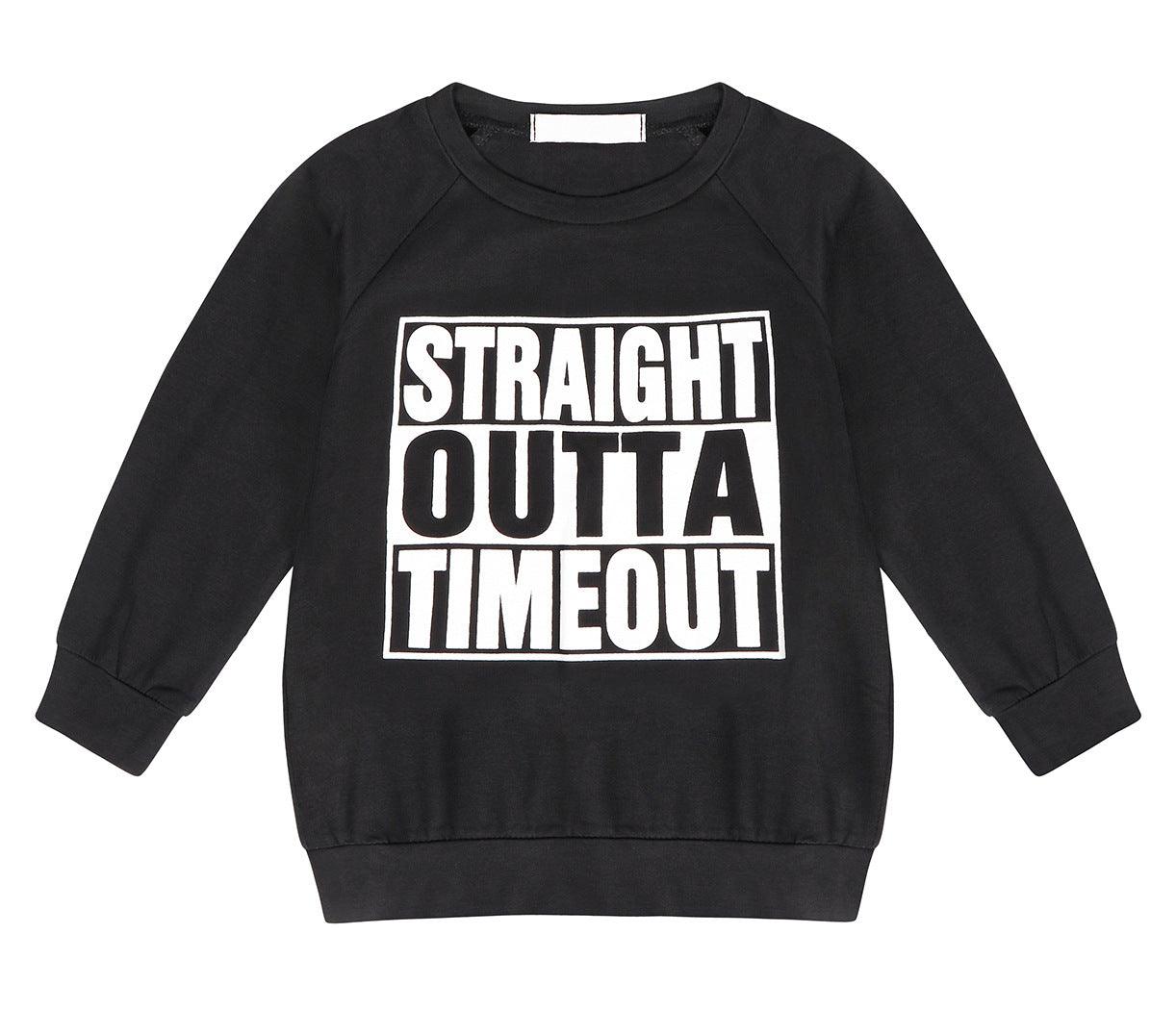 Autumn Boy Letter Print Sweatshirt Army Green Trousers Suit - Amazitshop