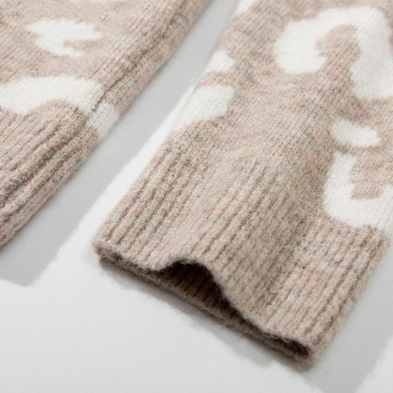 Autumn Winter V Neck Knitted Cardigans Women Single - Amazitshop