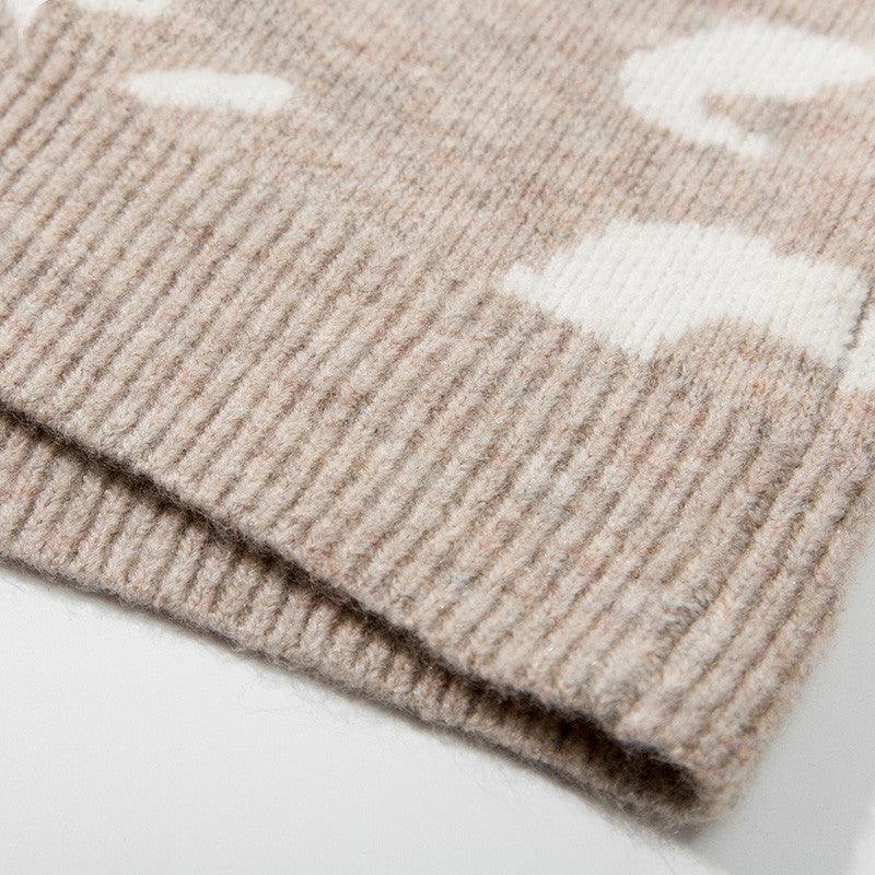 Autumn Winter V Neck Knitted Cardigans Women Single - Amazitshop